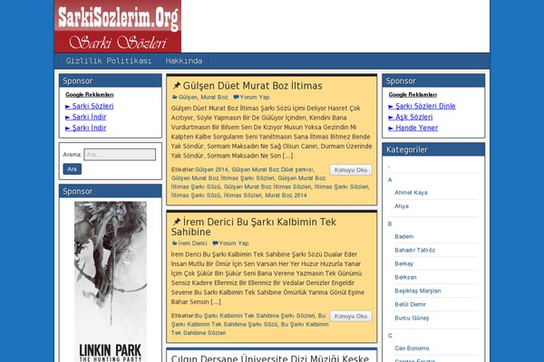 WordPress website example screenshot