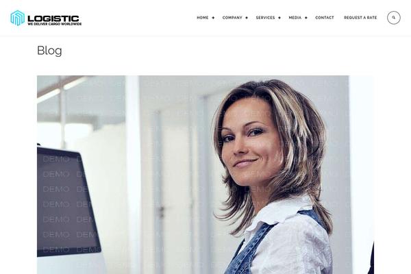 Logistic theme site design template sample