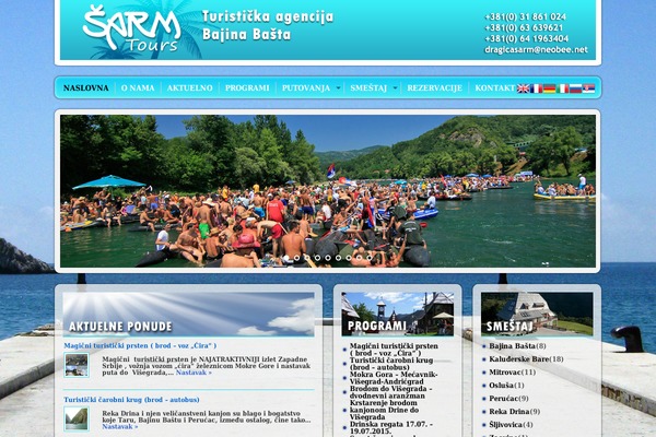sarmtours.com site used Agencijasarm