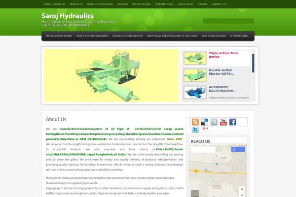 Helios theme site design template sample