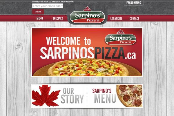 sarpinospizza.ca site used Sarpinos