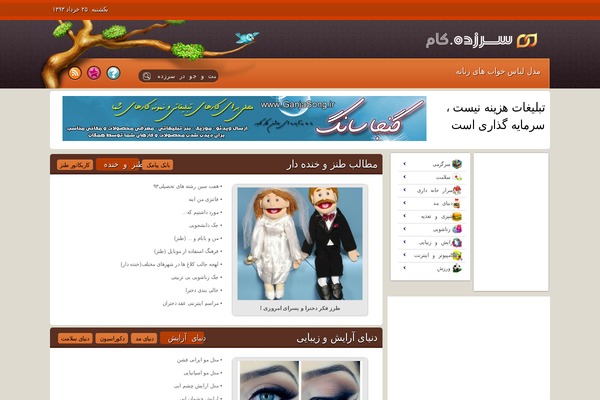 sarzade.com site used Sarzadeh