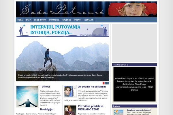 sasapetrovic.com site used Nownews-theme