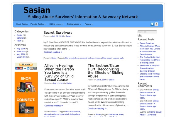 sasian.org site used Weaver II pro