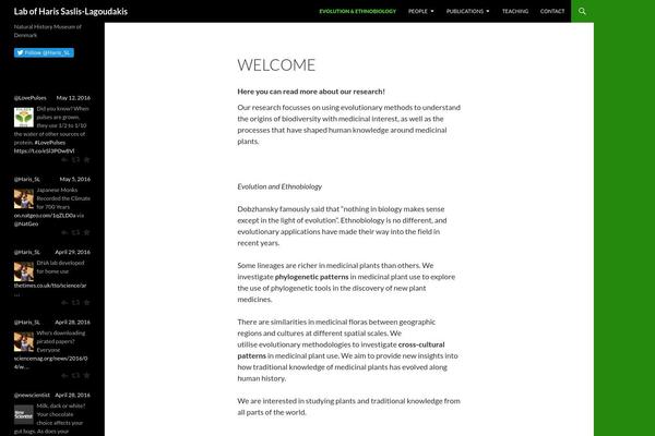 Twenty Twelve theme site design template sample