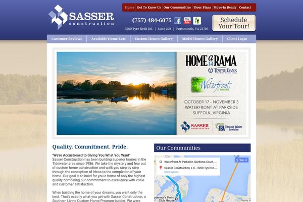 sasserhomes.com site used Sasserconstruction