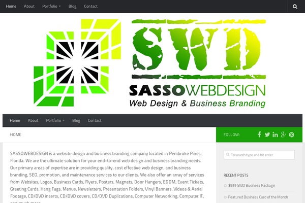 WordPress website example screenshot