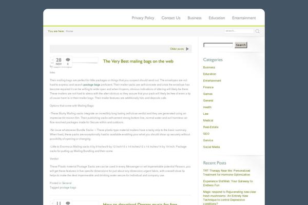 Creator theme site design template sample