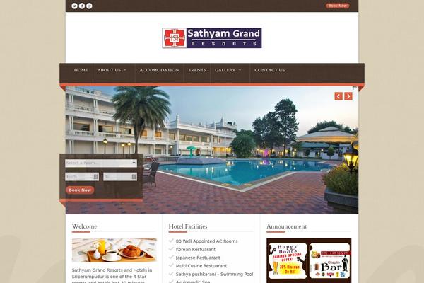 sathyamgrouphotels.in site used Nice Hotel
