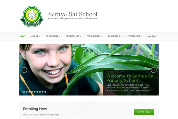 sathyasaischoolaust.org site used Modernize v3