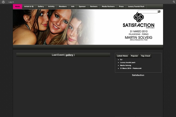 satisfactionevent.com site used Soccerine