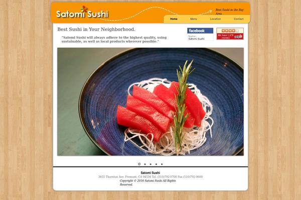 satomisushi.com site used Satomi-sushi