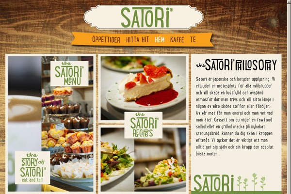 Satori theme site design template sample
