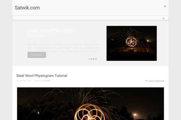 evolve theme site design template sample