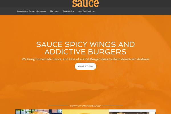 saucewings.com site used Agency Pro