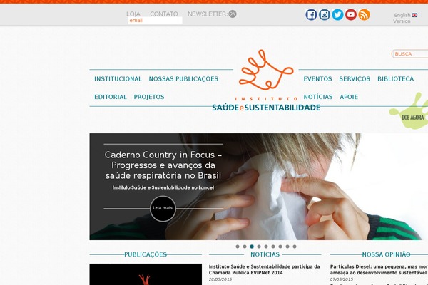 saudeesustentabilidade.org.br site used Instituto