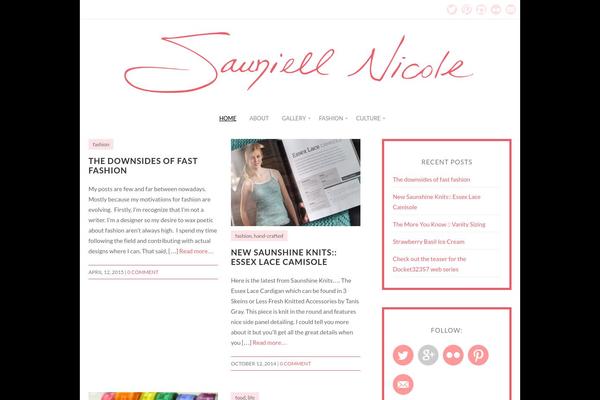 Isabelle theme site design template sample