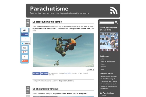 saut-parachutisme.com site used Herald
