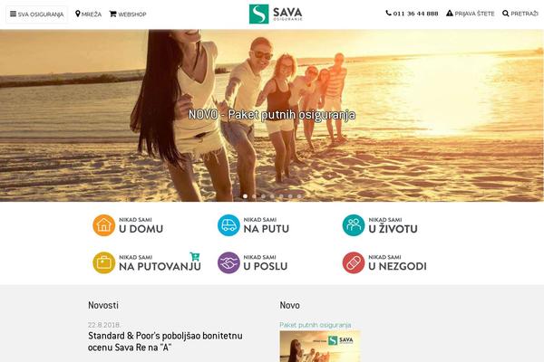 sava-osiguranje.rs site used Sava