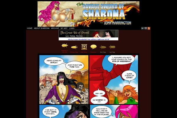 savageswordofsharona.com site used Comicpress-sharona