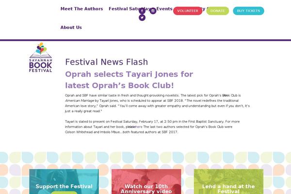 savannahbookfestival.org site used Brightster