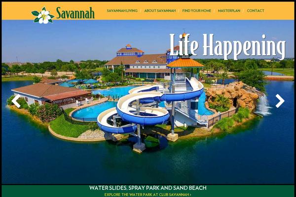 Savannah theme site design template sample
