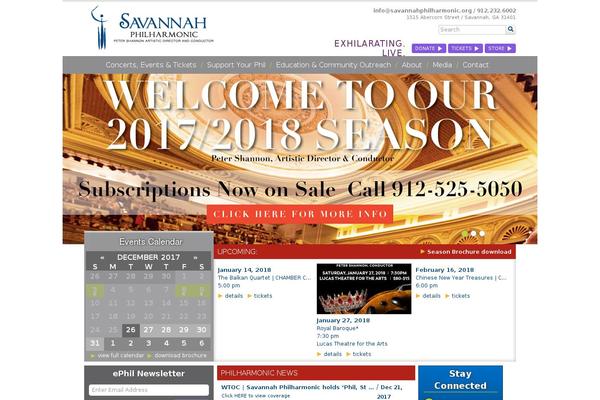savannahphilharmonic.org site used Philharmonic