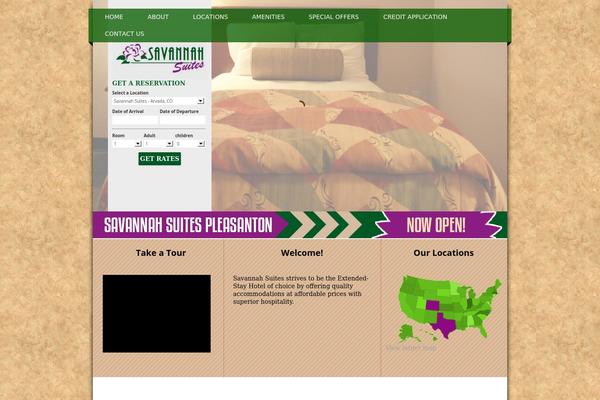 Savannah theme site design template sample