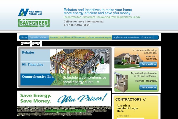savegreenproject.com site used Njng