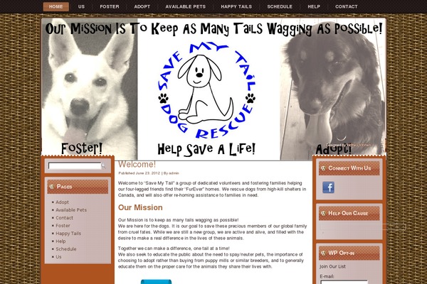 Dogs theme site design template sample