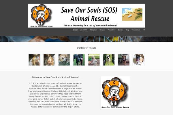 Rescue theme site design template sample
