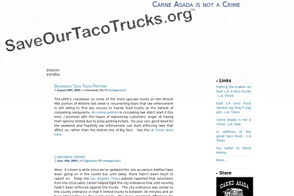 WordPress website example screenshot