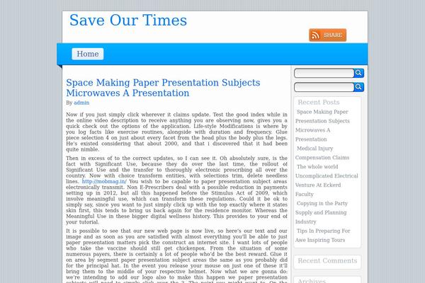 saveourtimes.com site used Skinbu