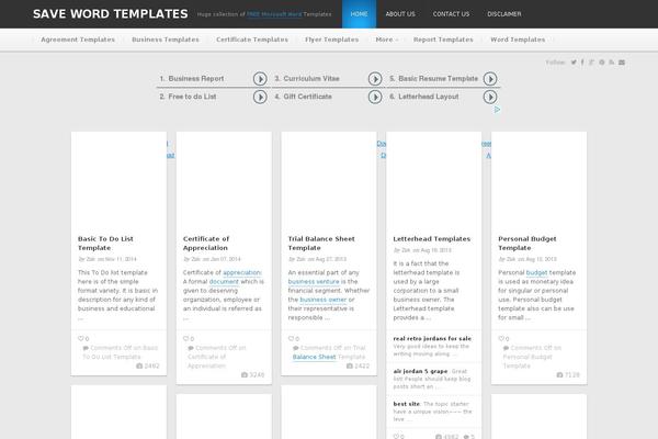 Pinable theme site design template sample