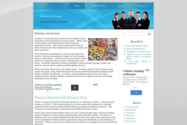 WordPress website example screenshot