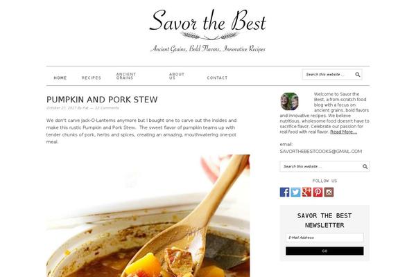 savorthebest.com site used Savor-the-best