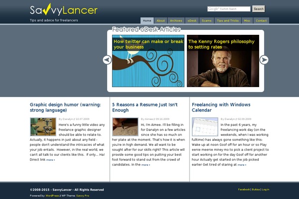 savvylancer.com site used Savvy