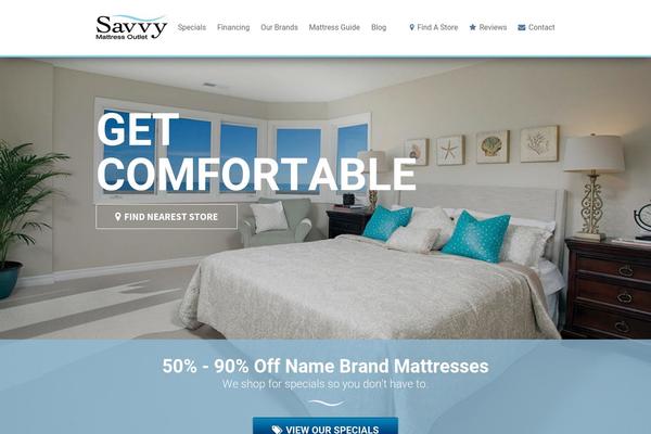 Savvy theme site design template sample