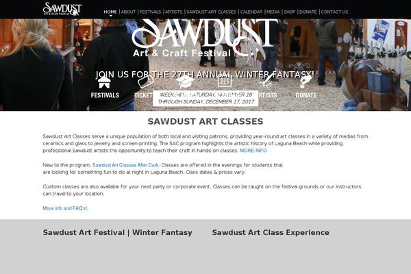 sawdust theme websites examples