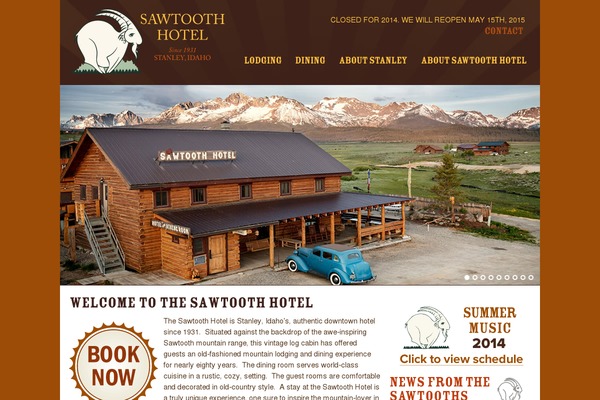 sawtoothhotel.com site used Sawtooth