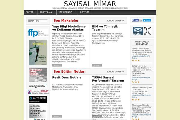 sayisalmimar.com site used Sayisalmimar