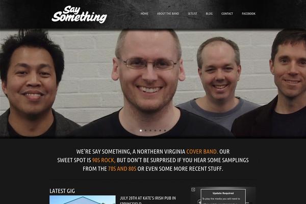 saysomethingband.com site used Musicpro