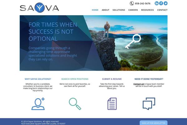 sayvasolutions.com site used Sayva-theme