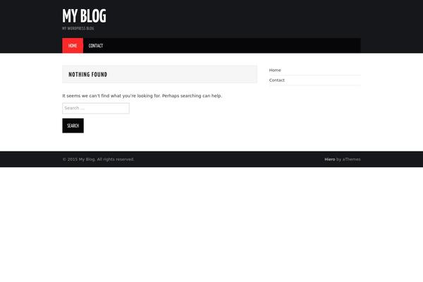 Hiero theme site design template sample