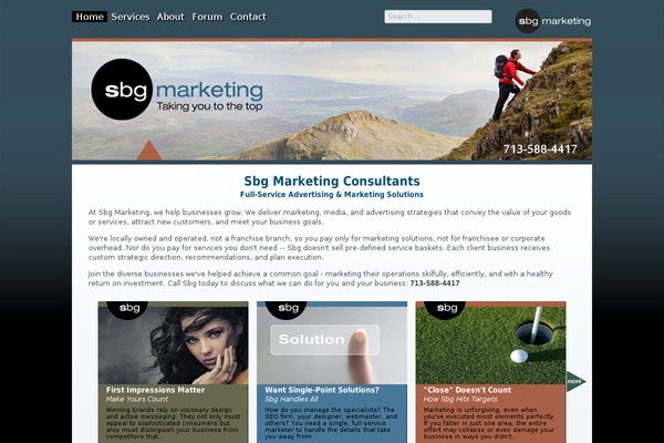 sbgmarketing.com site used Sbg