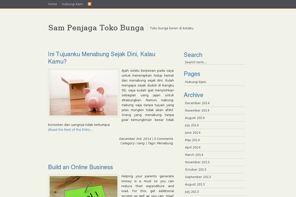 WordPress website example screenshot