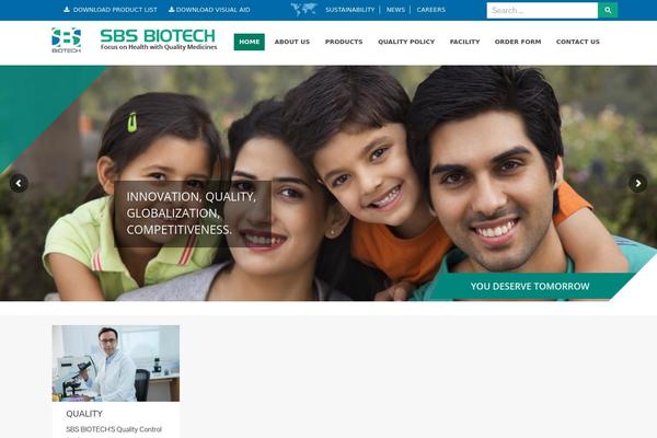 WordPress website example screenshot
