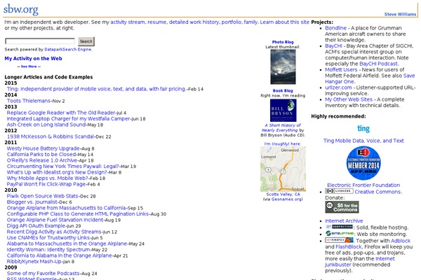 WordPress website example screenshot