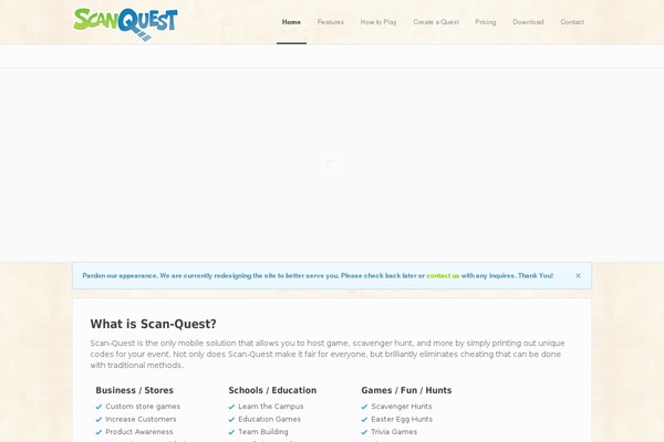 scan-quest.com site used Incredible Wp