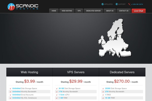 scandichosting.com site used Akd